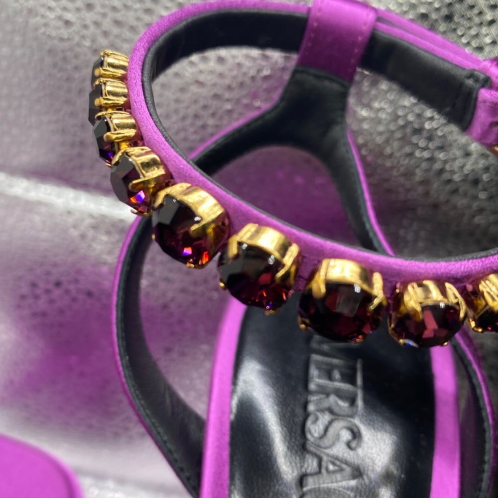 Versace purple platform sandal - Picture 7 of 11
